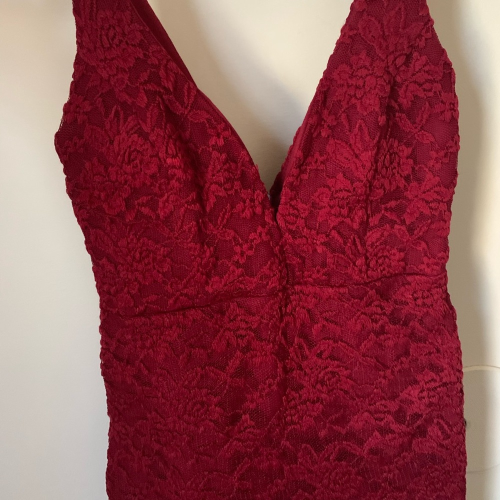 Red Lace Bodycon Dress